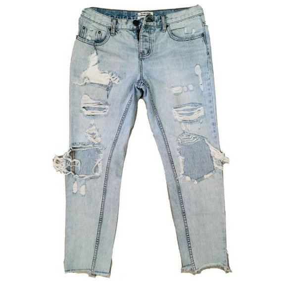 One TeaSpoon Womens Awesome Baggies Low Waist Relaxed Jeans Size 28 - Picture 1 of 4